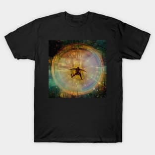 Man jumps out of the portal T-Shirt